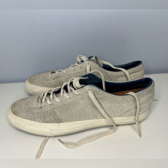Converse One Star Pro Vintage Suede Leather Sneakers Light Grey size Men’s 10 - Picture 1 of 7